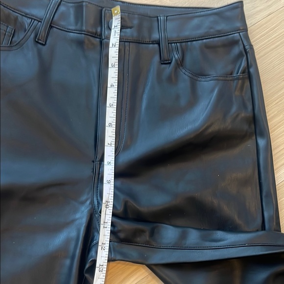 Joe's Jeans Black Faux Leather Wide Leg Pants - Picture 7 of 10